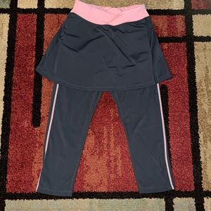 ANIVIVO Women's Skirt‎ Cropped Capri Leggings, Yoga Tennis Athletic